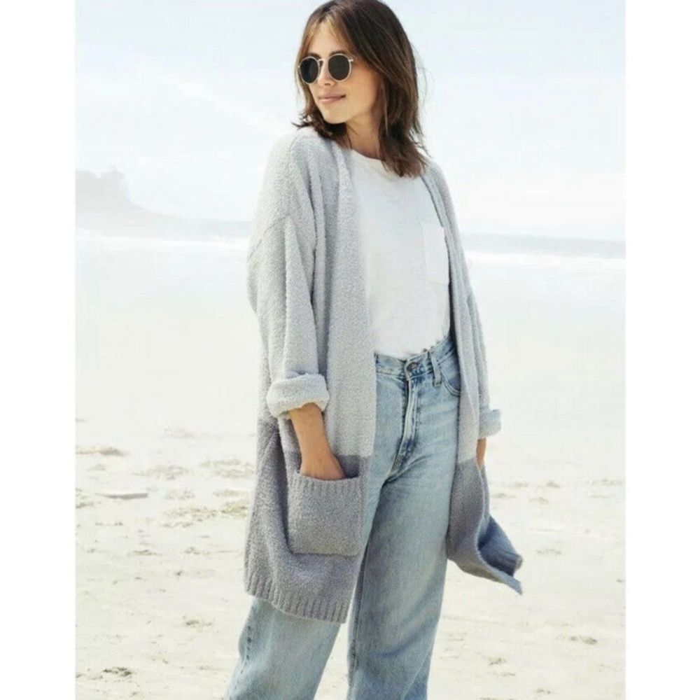 THREAD ANDΒ SUPPLY GREY SWEATER JACKET L